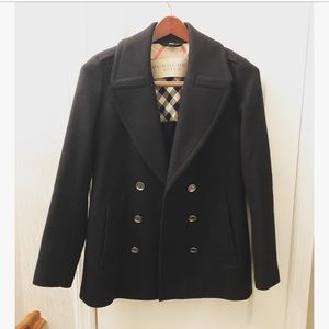Burberry Brit Double-Breasted Wool Coat